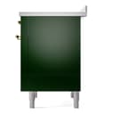 Nostalgie II 36 UPI366NMPEGG Freestanding Electric Range Range with Induction Single Oven with Triple Glass Door with Brass knobs view 8