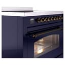 Nostalgie II 36 UPI366NMPMBB Freestanding Electric Range Range with Induction Single Oven with Triple Glass Door with Bronze knobs view 5