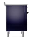 Nostalgie II 36 UPI366NMPMBB Freestanding Electric Range Range with Induction Single Oven with Triple Glass Door with Bronze knobs view 7