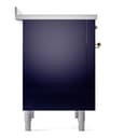 Nostalgie II 36 UPI366NMPMBG Freestanding Electric Range Range with Induction Single Oven with Triple Glass Door with Brass knobs view 7