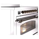 Nostalgie II 36 UPI366NMPSSB Freestanding Electric Range Range with Induction Single Oven with Triple Glass Door with Bronze knobs view 5