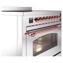 Nostalgie II 36 UPI366NMPSSP Freestanding Electric Range Range with Induction Single Oven with Triple Glass Door with Copper knobs view 5