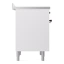 Nostalgie II 36 UPI366NMPWHB Freestanding Electric Range Range with Induction Single Oven with Triple Glass Door with Bronze knobs view 7