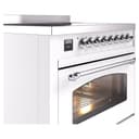 Nostalgie II 36 UPI366NMPWHC Freestanding Electric Range Range with Induction Single Oven with Triple Glass Door with Chrome knobs view 5