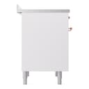 Nostalgie II 36 UPI366NMPWHP Freestanding Electric Range Range with Induction Single Oven with Triple Glass Door with Copper knobs view 7