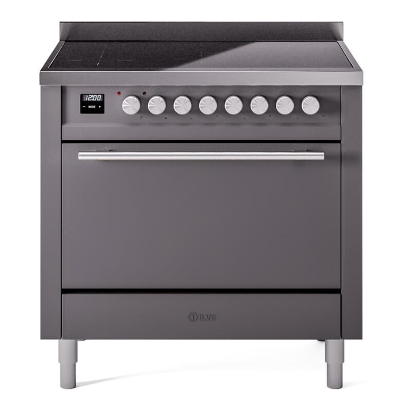 Professional Plus II 36 UPI366QMPMG Freestanding Electric Range Range with Induction Single Oven with Solid Door with Stainless Steel knobs