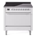 Professional Plus II 36 UPI366QMPWH Freestanding Electric Range Range with Induction Single Oven with Solid Door with Stainless Steel knobs view 1