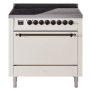 Nostalgie II 36 UPI366QNMPAWB Freestanding Electric Range Range with Induction Single Oven with Solid Door with Bronze knobs view 1