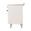 Nostalgie II 36 UPI366QNMPAWB Freestanding Electric Range Range with Induction Single Oven with Solid Door with Bronze knobs view 5