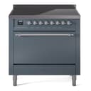 Nostalgie II 36 UPI366QNMPBGC Freestanding Electric Range Range with Induction Single Oven with Solid Door with Chrome knobs view 1
