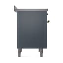 Nostalgie II 36 UPI366QNMPBGG Freestanding Electric Range Range with Induction Single Oven with Solid Door with Brass knobs view 4