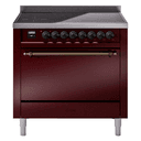 Nostalgie II 36 UPI366QNMPBUB Freestanding Electric Range Range with Induction Single Oven with Solid Door with Bronze knobs view 1
