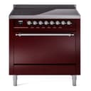 Nostalgie II 36 UPI366QNMPBUC Freestanding Electric Range Range with Induction Single Oven with Solid Door with Chrome knobs view 1