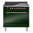 Nostalgie II 36 UPI366QNMPEGP Freestanding Electric Range Range with Induction Single Oven with Solid Door with Copper knobs view 1