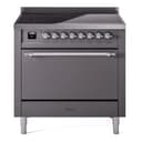 Nostalgie II 36 UPI366QNMPMGC Freestanding Electric Range Range with Induction Single Oven with Solid Door with Chrome knobs view 1