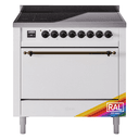 Nostalgie II 36 UPI366QNMPRAB Freestanding Electric Range Range with Induction Single Oven with Solid Door with Bronze knobs view 1