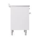 Nostalgie II 36 UPI366QNMPWHC Freestanding Electric Range Range with Induction Single Oven with Solid Door with Chrome knobs view 4