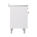 Nostalgie II 36 UPI366QNMPWHP Freestanding Electric Range Range with Induction Single Oven with Solid Door with Copper knobs view 4