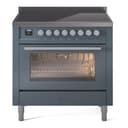 Professional Plus II 36 UPI366WMPBG Freestanding Electric Range Range with Induction Single Oven with Triple Glass Door with Stainless Steel knobs view 1