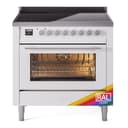 Professional Plus II 36 UPI366WMPRA Freestanding Electric Range Range with Induction Single Oven with Triple Glass Door with Stainless Steel knobs view 1