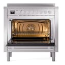Professional Plus II 36 UPI366WMPSS Freestanding Electric Range Range with Induction Single Oven with Triple Glass Door view 3