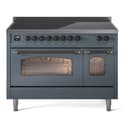 Nostalgie II 48 UPI486NMPBGB Freestanding Electric Range Range with Induction Double Oven with Triple Glass Door with Bronze knobs view 1