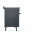 Nostalgie II 48 UPI486NMPBGB Freestanding Electric Range Range with Induction Double Oven with Triple Glass Door with Bronze knobs view 9