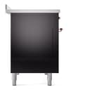 Nostalgie II 48 UPI486NMPBKP Freestanding Electric Range Range with Induction Double Oven with Triple Glass Door with Copper knobs view 9