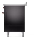 Nostalgie II 48 UPI486NMPBKP Freestanding Electric Range Range with Induction Double Oven with Triple Glass Door with Copper knobs view 10