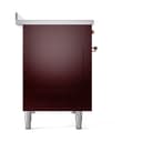 Nostalgie II 48 UPI486NMPBUP Freestanding Electric Range Range with Induction Double Oven with Triple Glass Door with Copper knobs view 9
