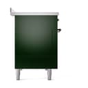 Nostalgie II 48 UPI486NMPEGB Freestanding Electric Range Range with Induction Double Oven with Triple Glass Door with Bronze knobs view 9