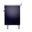 Nostalgie II 48 UPI486NMPMBC Freestanding Electric Range Range with Induction Double Oven with Triple Glass Door with Chrome knobs view 10