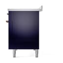 Nostalgie II 48 UPI486NMPMBP Freestanding Electric Range Range with Induction Double Oven with Triple Glass Door with Copper knobs view 10