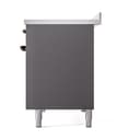 Nostalgie II 48 UPI486NMPMGB Freestanding Electric Range Range with Induction Double Oven with Triple Glass Door with Bronze knobs view 10
