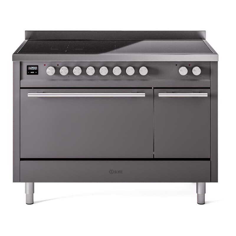 Professional Plus II 48 UPI486QMPMG Freestanding Electric Range Range with Induction Double Oven with Solid Door with Stainless Steel knobs