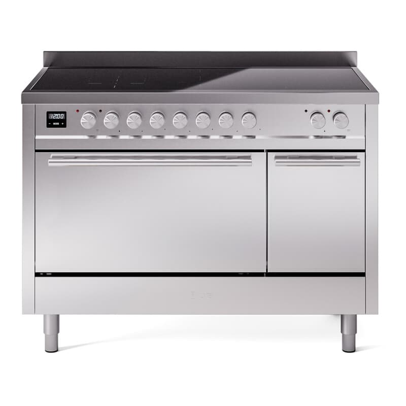 Professional Plus II 48 UPI486QMPSS Freestanding Electric Range Range with Induction Double Oven with Solid Door