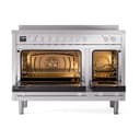 Professional Plus II 48 UPI486QMPSS Freestanding Electric Range Range with Induction Double Oven with Solid Door view 2