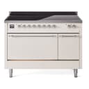 Nostalgie II 48 UPI486QNMPAWC Freestanding Electric Range Range with Induction Double Oven with Solid Door with Chrome knobs view 1