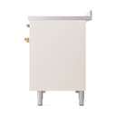 Nostalgie II 48 UPI486QNMPAWG Freestanding Electric Range Range with Induction Double Oven with Solid Door with Brass knobs view 5
