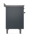Nostalgie II 48 UPI486QNMPBGG Freestanding Electric Range Range with Induction Double Oven with Solid Door with Brass knobs view 4