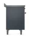 Nostalgie II 48 UPI486QNMPBGP Freestanding Electric Range Range with Induction Double Oven with Solid Door with Copper knobs view 4