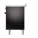Nostalgie II 48 UPI486QNMPBKB Freestanding Electric Range Range with Induction Double Oven with Solid Door with Bronze knobs view 5