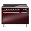 Nostalgie II 48 UPI486QNMPBUC Freestanding Electric Range Range with Induction Double Oven with Solid Door with Chrome knobs view 1