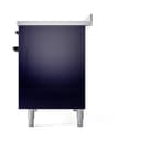 Nostalgie II 48 UPI486QNMPMBB Freestanding Electric Range Range with Induction Double Oven with Solid Door with Bronze knobs view 5