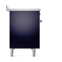 Nostalgie II 48 UPI486QNMPMBC Freestanding Electric Range Range with Induction Double Oven with Solid Door with Chrome knobs view 4