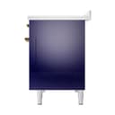 Nostalgie II 48 UPI486QNMPMBG Freestanding Electric Range Range with Induction Double Oven with Solid Door with Brass knobs view 5