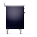 Nostalgie II 48 UPI486QNMPMBP Freestanding Electric Range Range with Induction Double Oven with Solid Door with Copper knobs view 4
