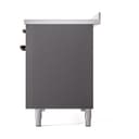 Nostalgie II 48 UPI486QNMPMGB Freestanding Electric Range Range with Induction Double Oven with Solid Door with Bronze knobs view 5