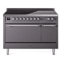 Nostalgie II 48 UPI486QNMPMGC Freestanding Electric Range Range with Induction Double Oven with Solid Door with Chrome knobs view 1