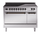 Nostalgie II 48 UPI486QNMPSSB Freestanding Electric Range Range with Induction Double Oven with Solid Door with Bronze knobs view 1